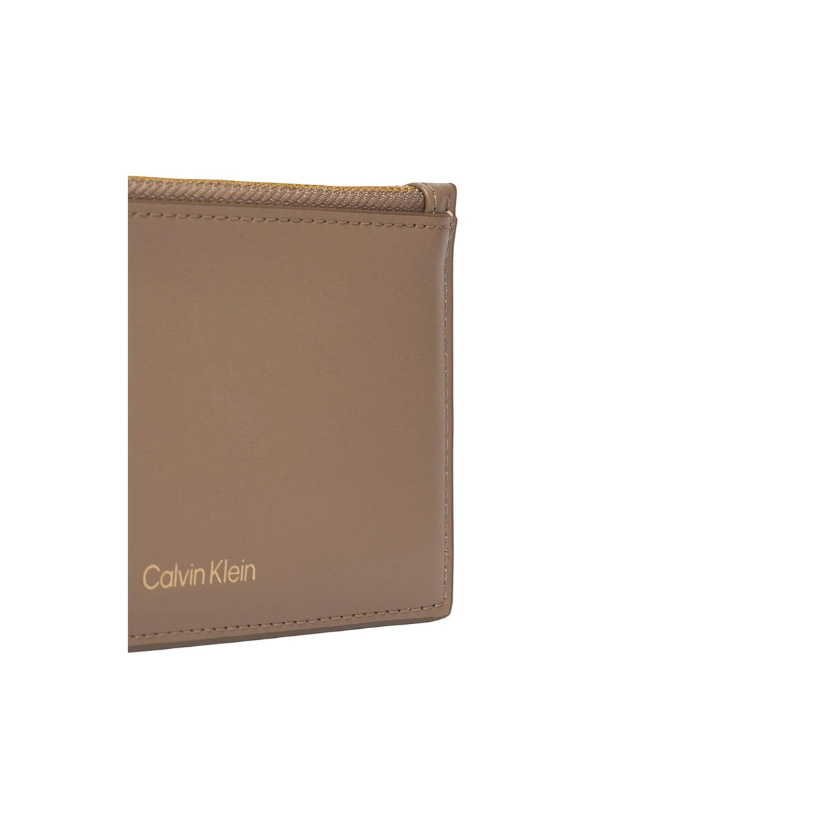 Portafoglio Calvin Klein donna beige - dettaglio laterale texture ecopelle