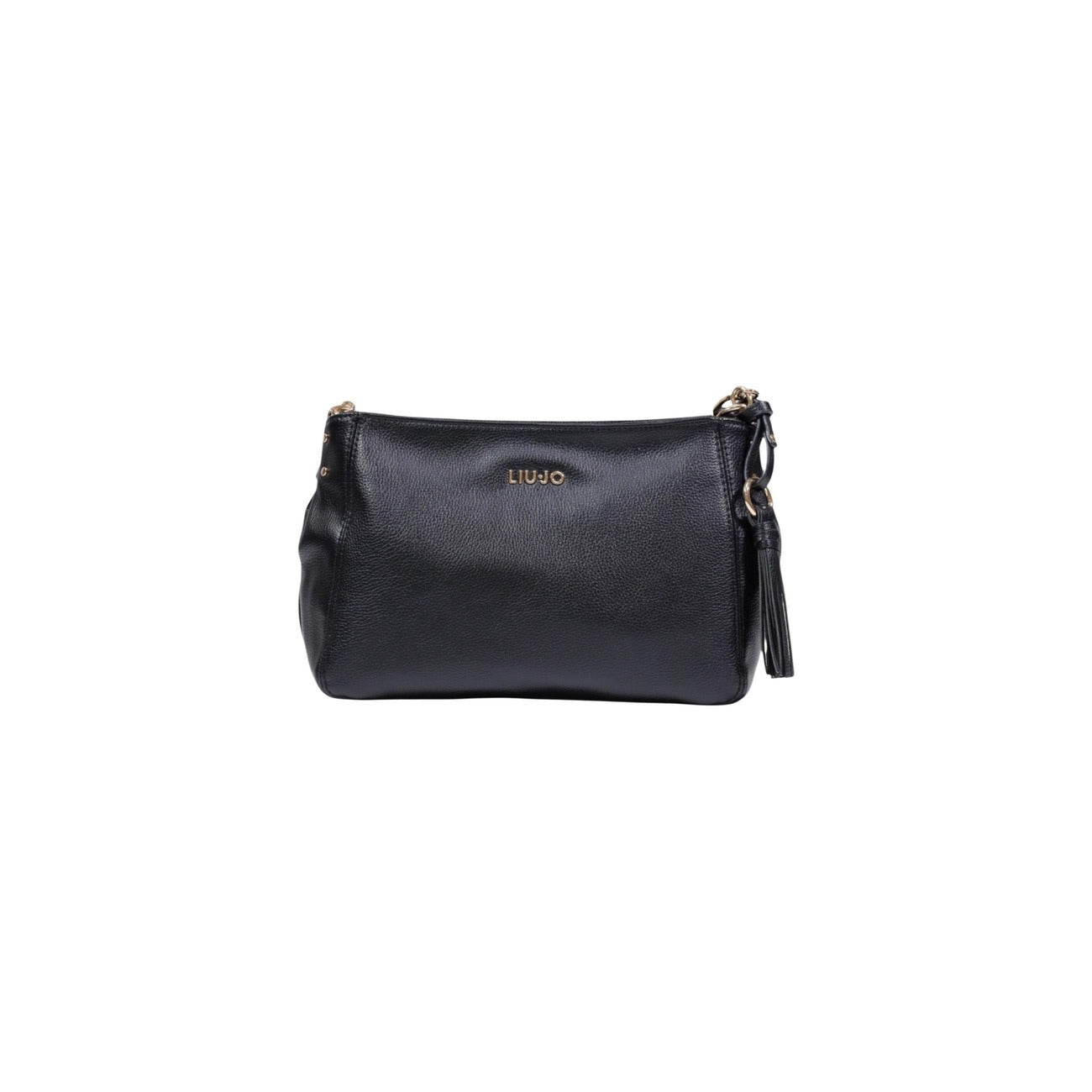 Borsa Liu Jo a mano donna nera con tracolla cerniera tasca interna 100% poliuretano - vista frontale