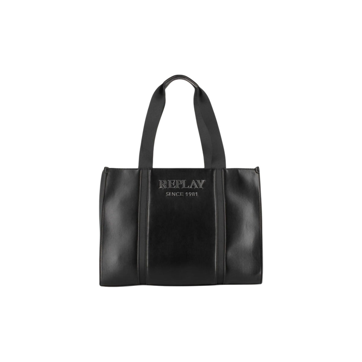Borsa Replay FW3765; 100% poliestere, logo ricamato 3D, doppi manici. Grande capienza, cuciture a contrasto tattile, leggera e ultra-resistente. Perfetta per outfit urban-chic. Colore nero