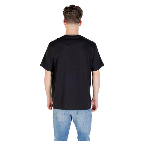Calvin Klein Jeans T-Shirt Uomo Nero Stampa Maniche Corte Scollo Tondo Cotone 100% Autunno Inverno LV04RC824G