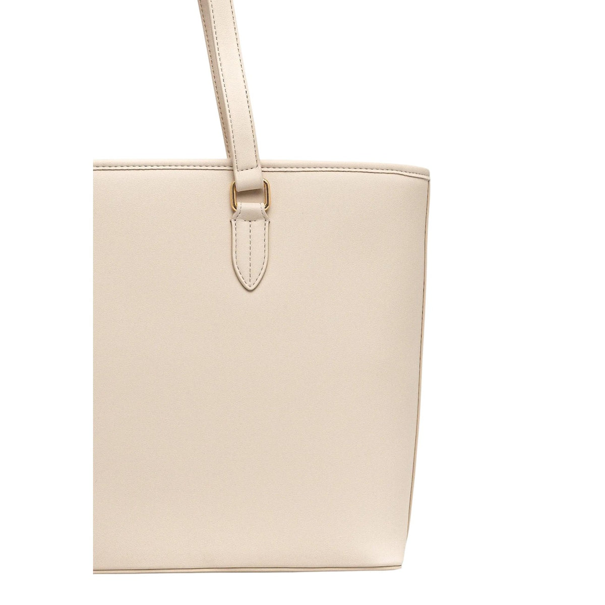 Borsa Love Moschino donna beige grande modello JC4190PP1. Shopping bag tote color beige fango/nude adatta per il lavoro e l'ufficio, con manici lunghi, scomparto ampio e scritte logo in rilievo sul davanti, stile casual chic ed elegante.