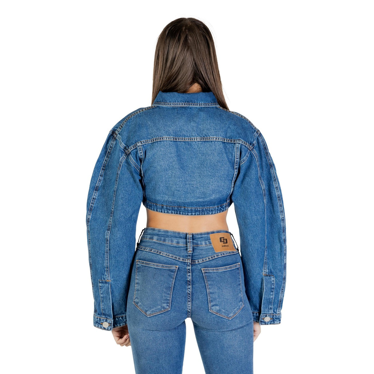 Colcci Giacca Jeans Donna Blu Bottoni Manica Lunga Scollo Tondo Colletto Classico Tasche Cotone 100% Autunno Inverno 032.11.00070