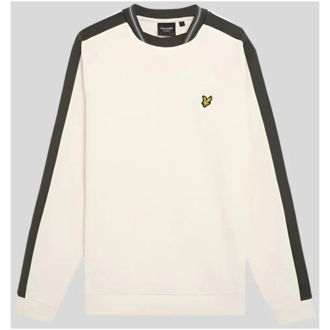 Lyle & Scott Felpa Uomo Grigia con Maniche Lunghe Scollo Tondo in Cotone 100% Autunno/Inverno ML2269V