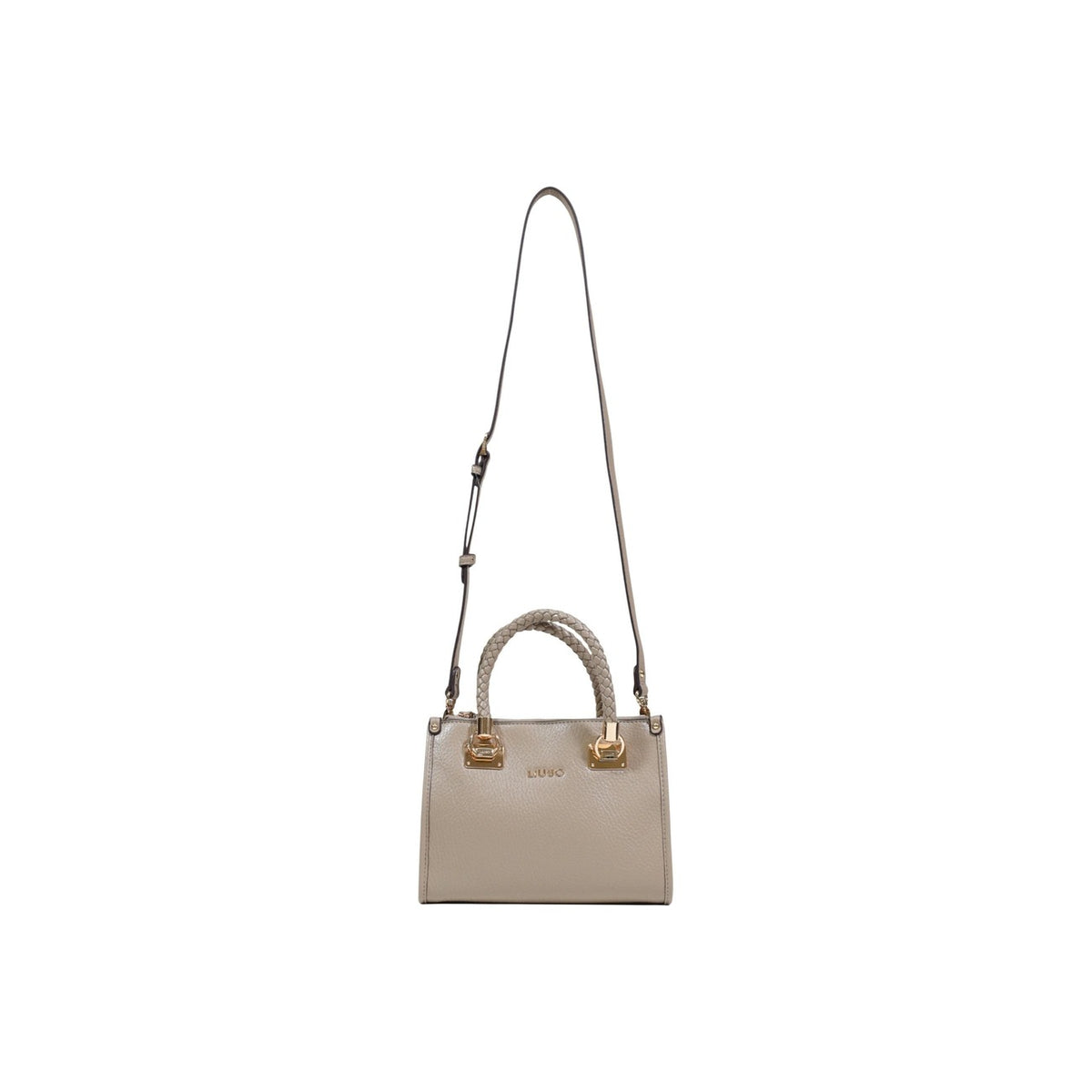 Borsa Liu Jo donna beige con tracolla 24x18x10 cm - vista frontale con tracolla
