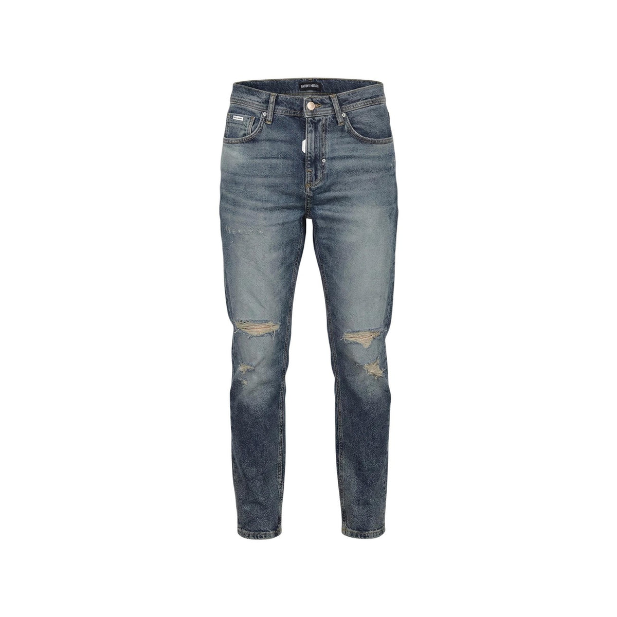 Jeans Antony Morato uomo blu con bottoni - vista frontale