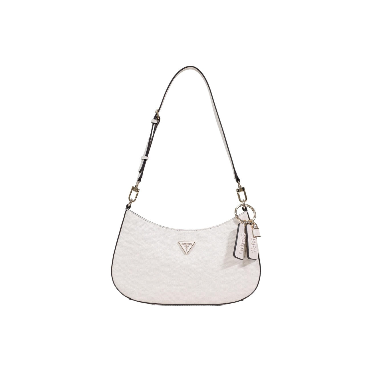 Guess Borsa Donna Nera in Poliuretano 100% a Mano con Cerniera Tasca Esterna 29x17x6 cm HWZG96 72180