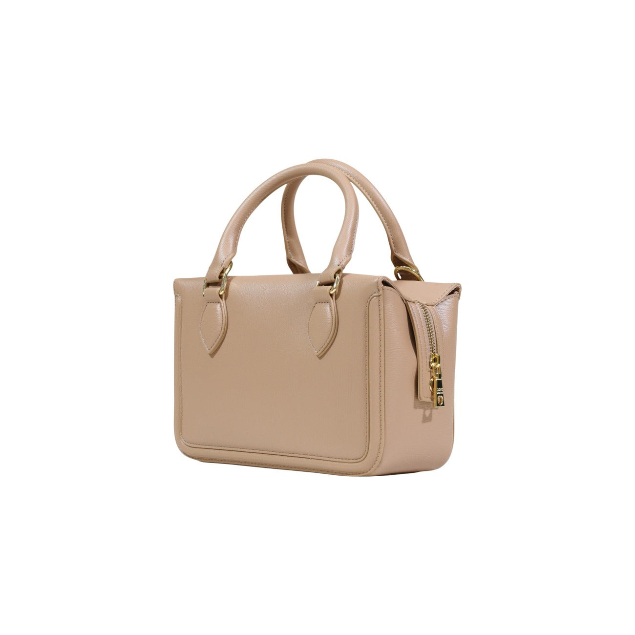 Borsa Love Moschino donna beige bauletto modello JC4097PP1. Borsetta a mano e a tracolla color beige nude/sabbia con manico a treccia, tracolla removibile e scritte logo in rilievo sul davanti, stile casual chic ed elegante.