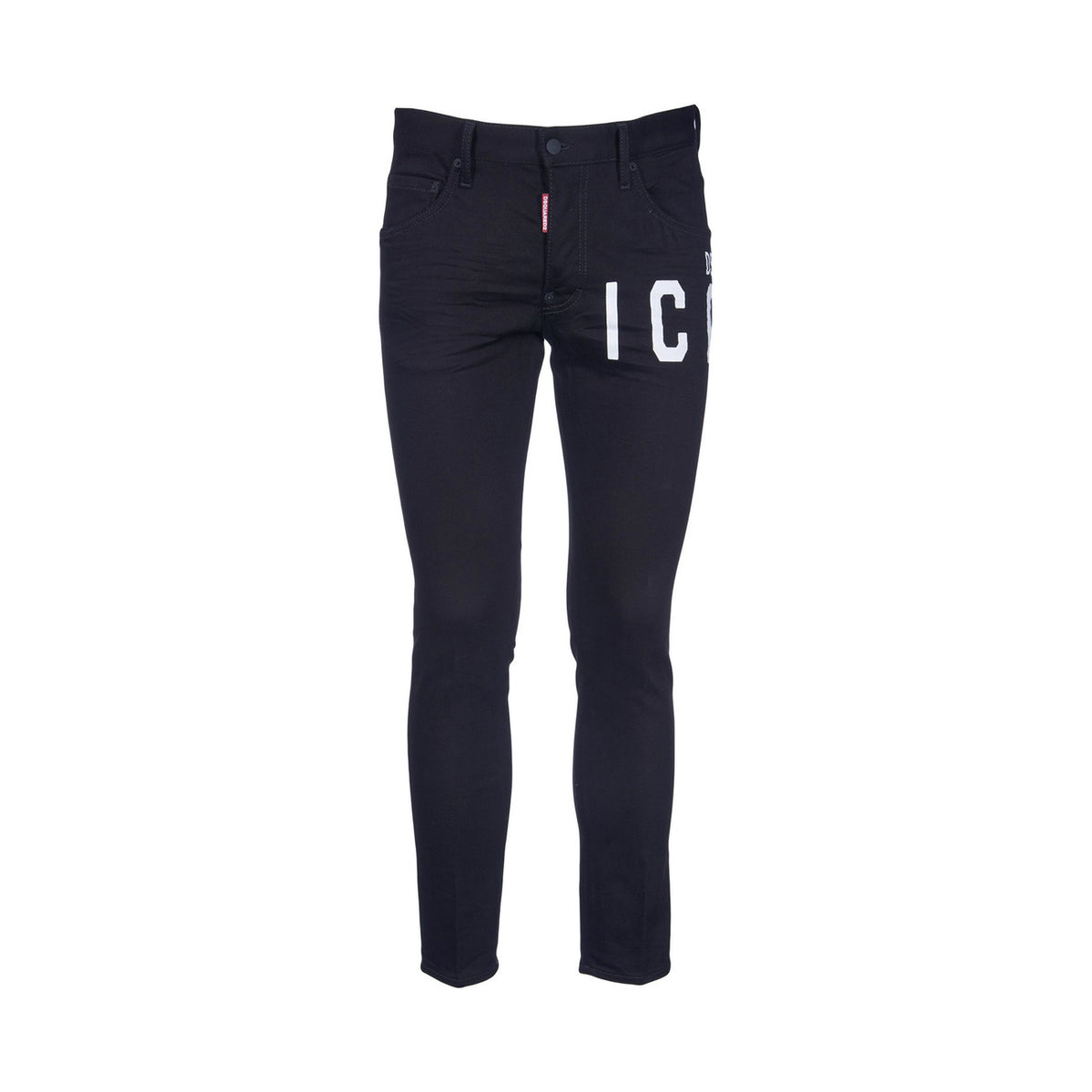 Jeans Dsquared uomo neri con stampa - vista frontale