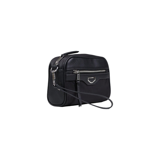 Antony Morato Pouch Nero; pochette uomo in poliammide con zip e logo. Tasca esterna, cinturino removibile, leggera e versatile. Vista laterale