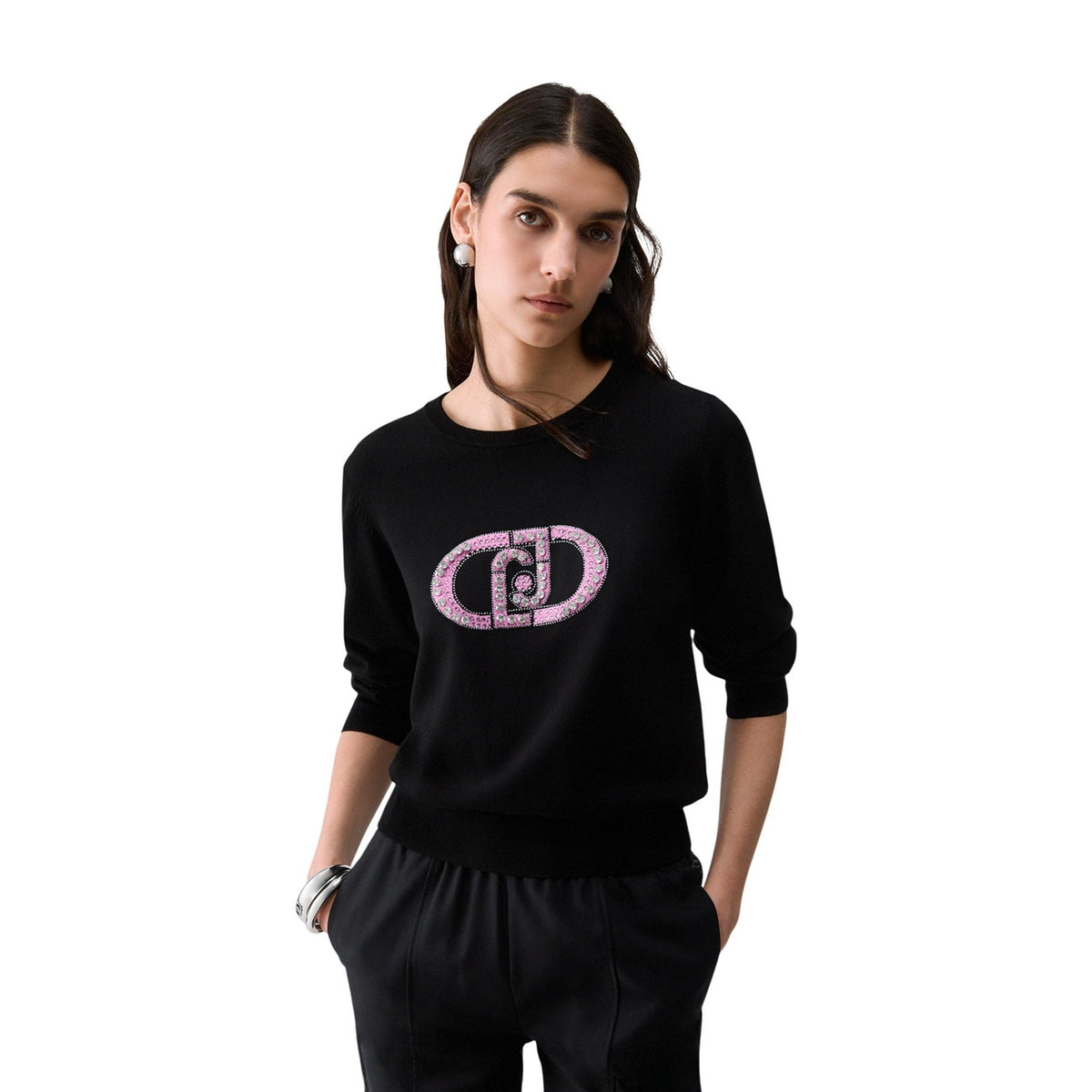 Liu Jo Maglia Dégradé con Paillettes Donna SWEATER