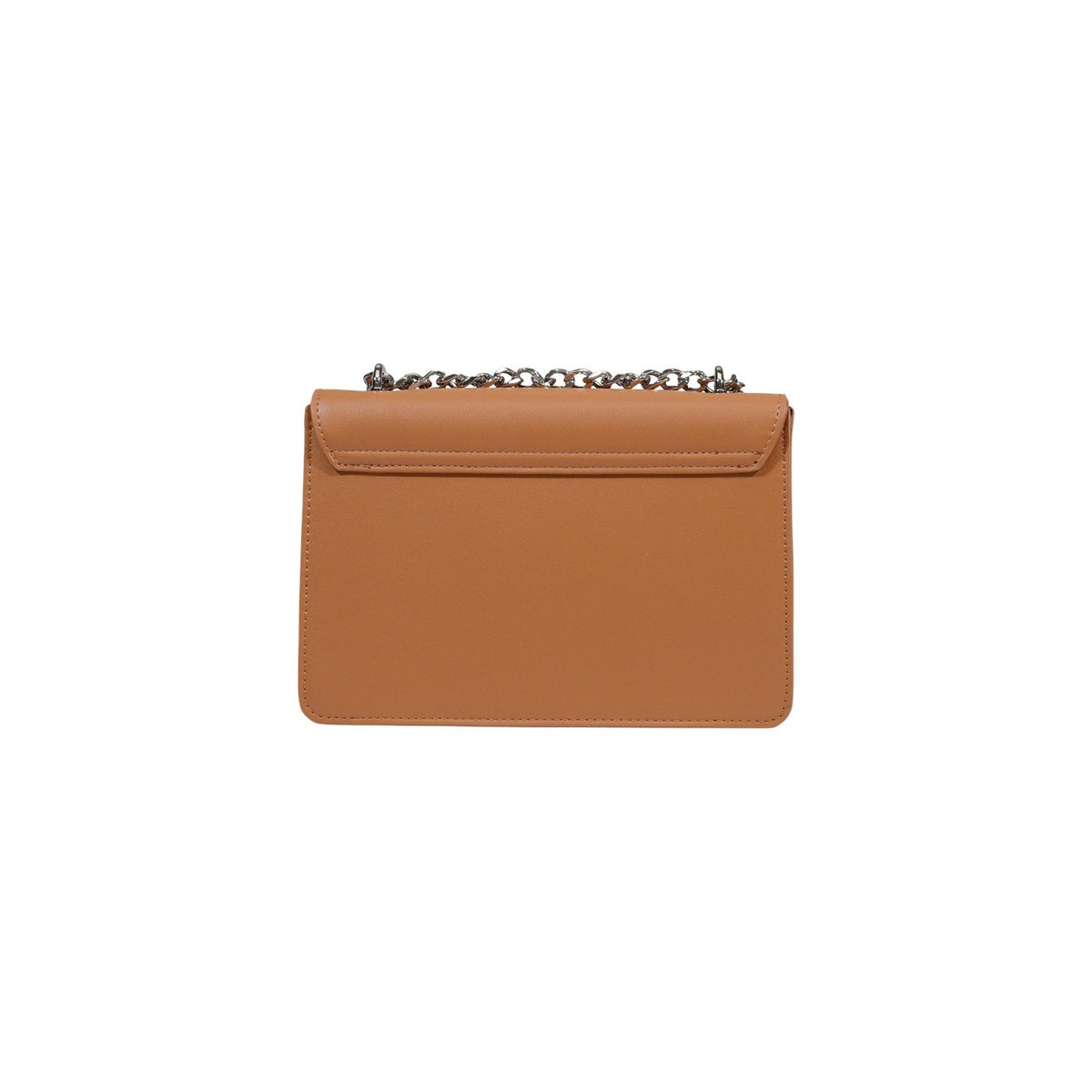 Borsa Replay Marrone; 100% Poliestere. Maxi logo, tracolla a catena, chiusura con patta. Dimensioni 25x17x7 cm. Borsa a tracolla media dallo stile casual-chic contemporaneo. Vista posteriore