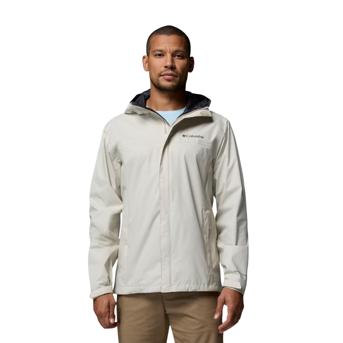 Columbia Rain Jacket Omni-Tech™; impermeabile, traspirante, termosaldato, packable. La protezione totale e leggera per outdoor e città. Colore grigio