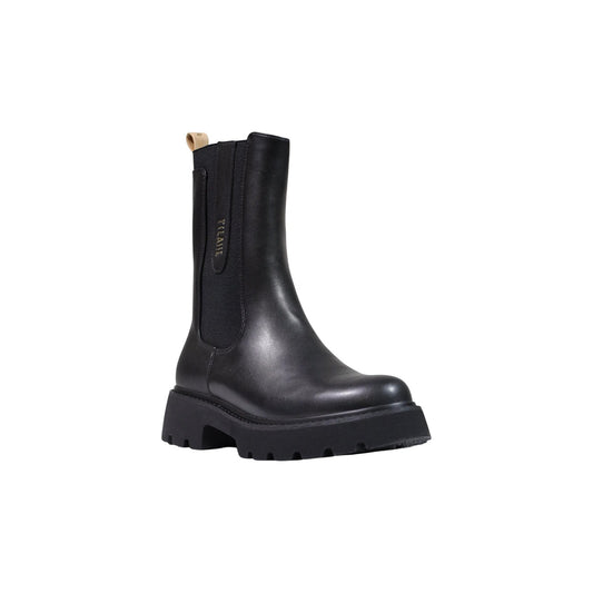 Stivaletti Beatles neri donna Alviero Martini Prima Classe – Stivali alti con logo oro e Geo Classic 26IZ11557300B0001.