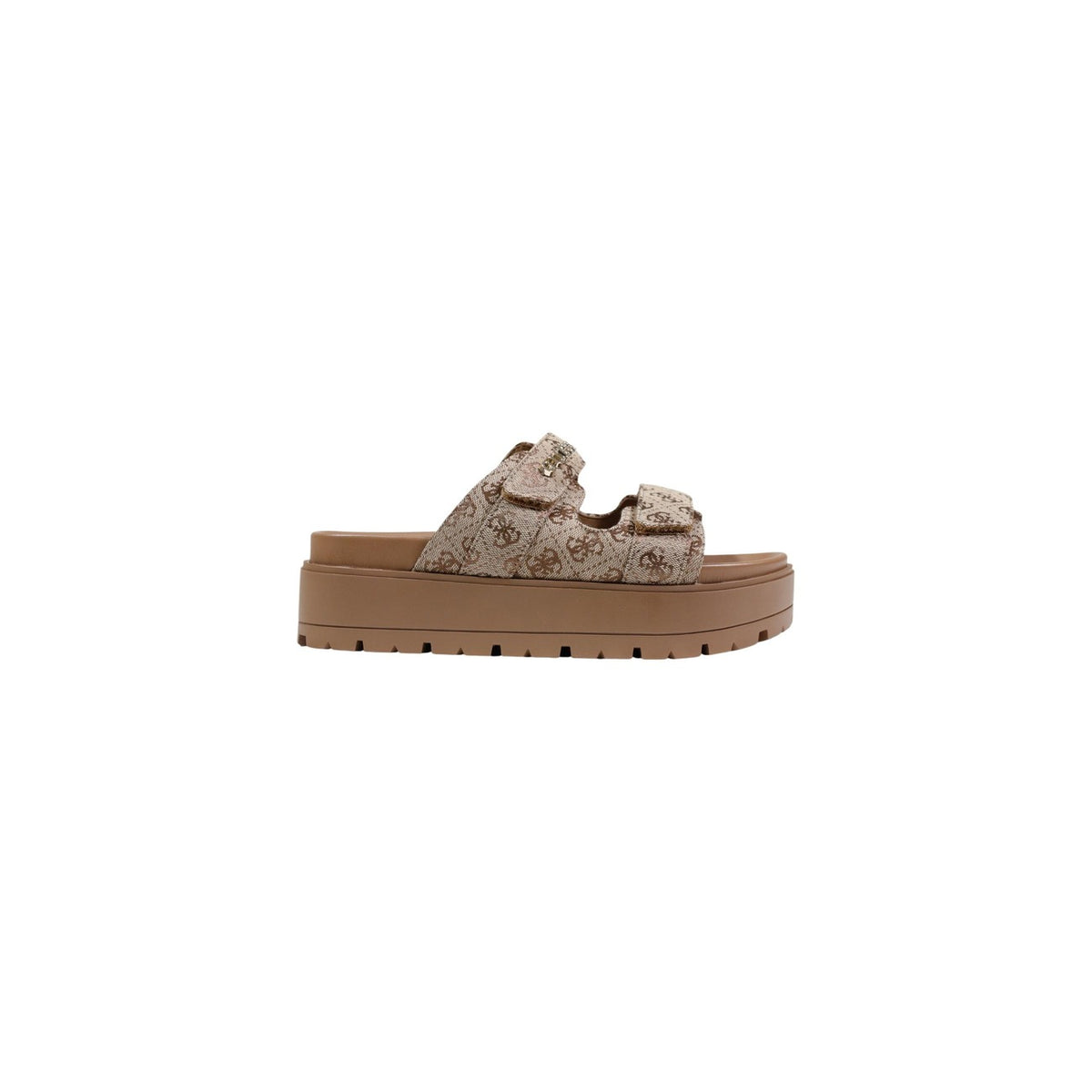 Guess Faxon2 FLJF2X FAL03, sandali donna platform con monogramma; doppia chiusura con fibbia, suola alta confortevole e design fashion-sporty di tendenza.