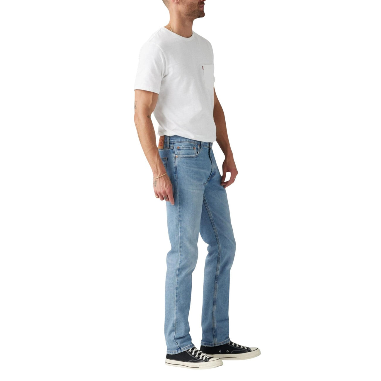 Levis® Jeans Uomo Azzurri in Cotone 79% Poliestere 20% Elastan 1% con Zip e Bottone Tasche Anteriori e Posteriori 04511-4781