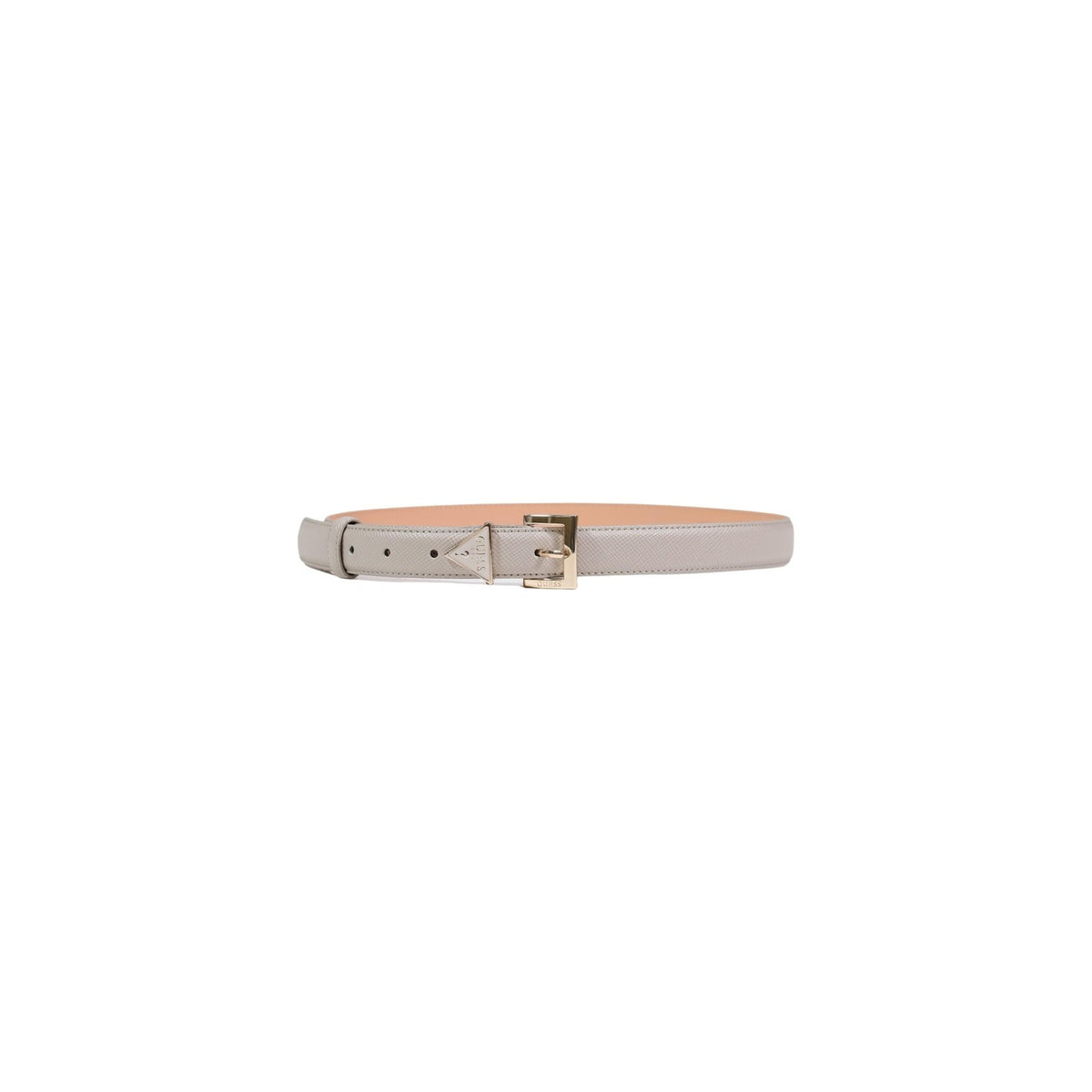 Guess Noelle Belt Sour/Cream; fibbia con logo, materiale sintetico di alta qualità, effetto saffiano. La cintura logata versatile ed elegante.