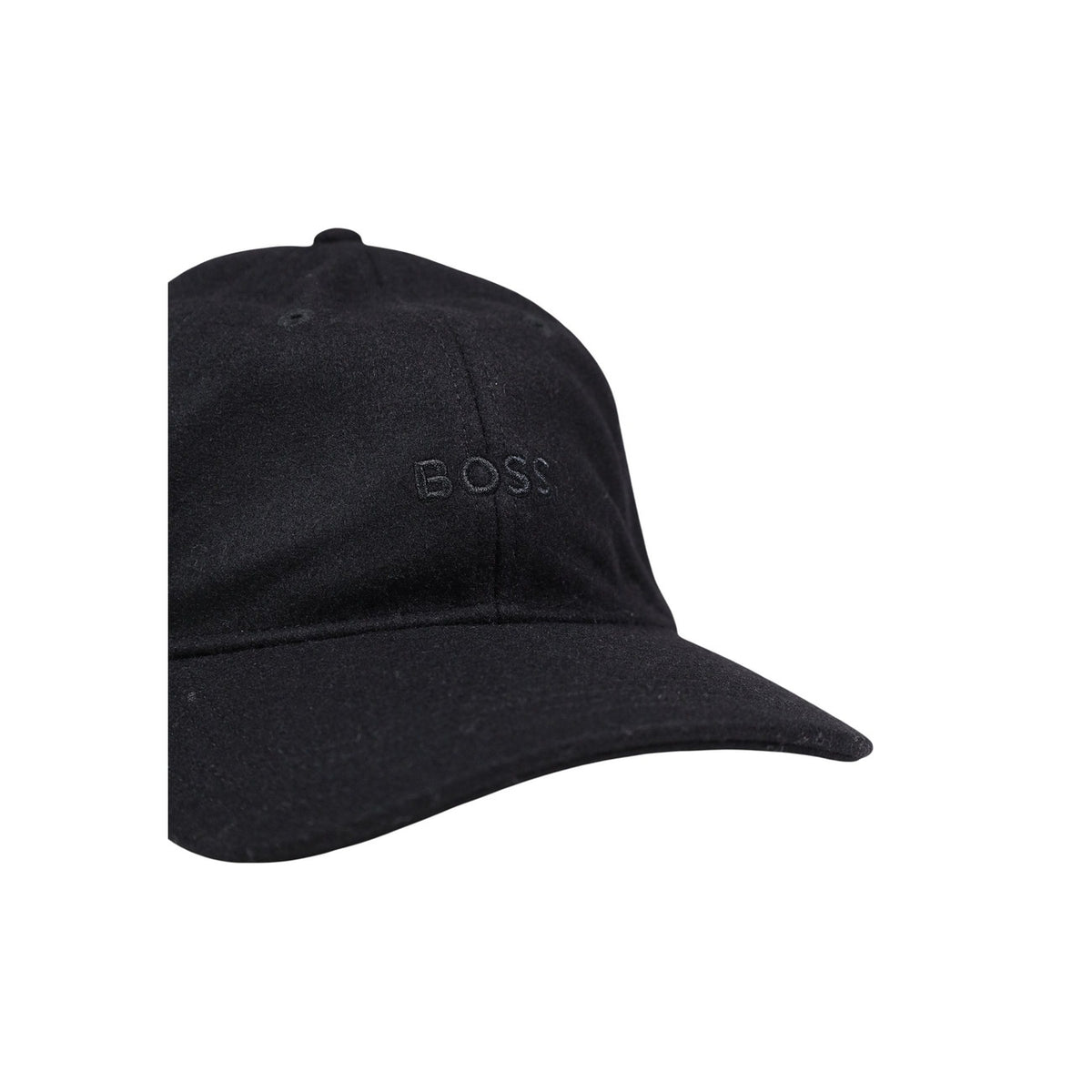 Cappello Boss uomo nero in lana - dettaglio primo piano visiera