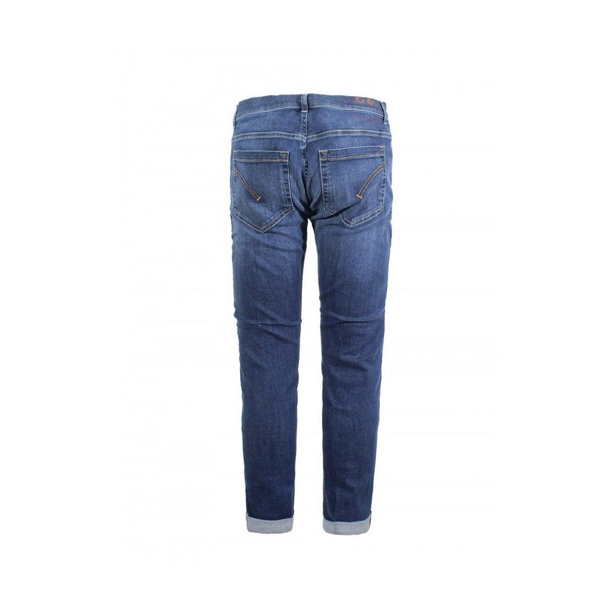 Jeans Uomo Dondup Blu con Zip e Bottone 98% Cotone 2% Elastan Primavera/Estate - Stile Italiano Elegante Vista posteriore