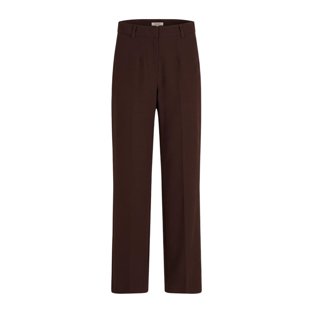 Pantaloni marroni donna a sigaretta Morgan De Toi 242-POYA.F. Pantalone elegante da cerimonia ed ufficio slim fit in tessuto elasticizzato ecosostenibile.