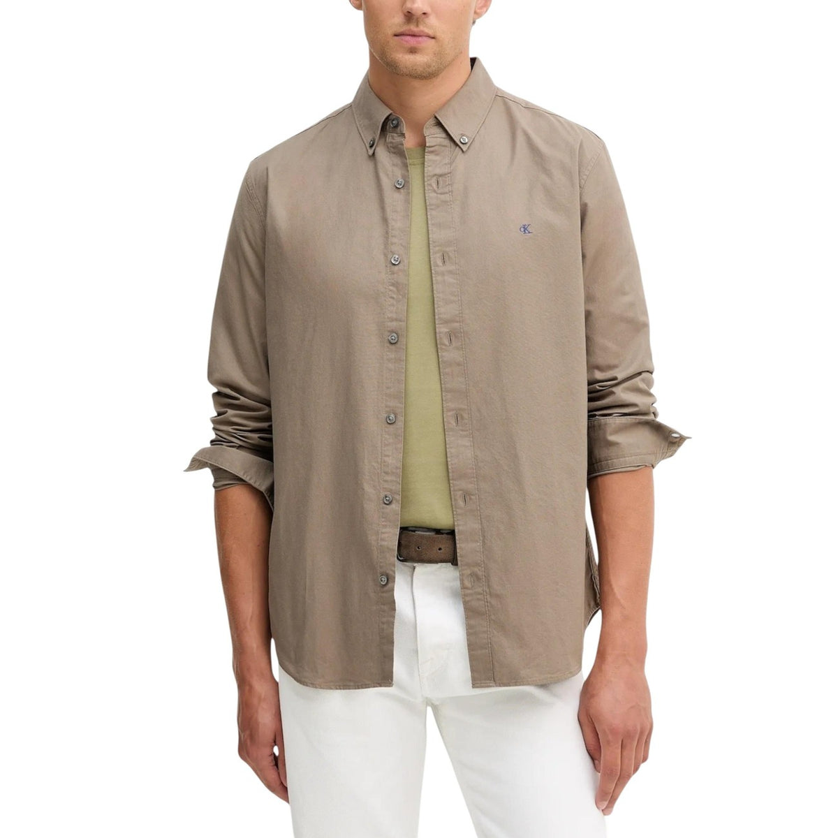 Calvin Klein Jeans Camicia Oxford Classic Uomo Manica Lunga LV140EM125
