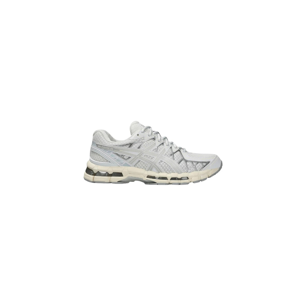 Sneaker Asics GEL-KAYANO 20 running e lifestyle con tecnologia a doppia GEL e sistema GUIDANCE TRUSSTIC. Scarpa sportiva ammortizzata con tomaia in fibra sintetica riciclata ecosostenibile stile urban streetwear.