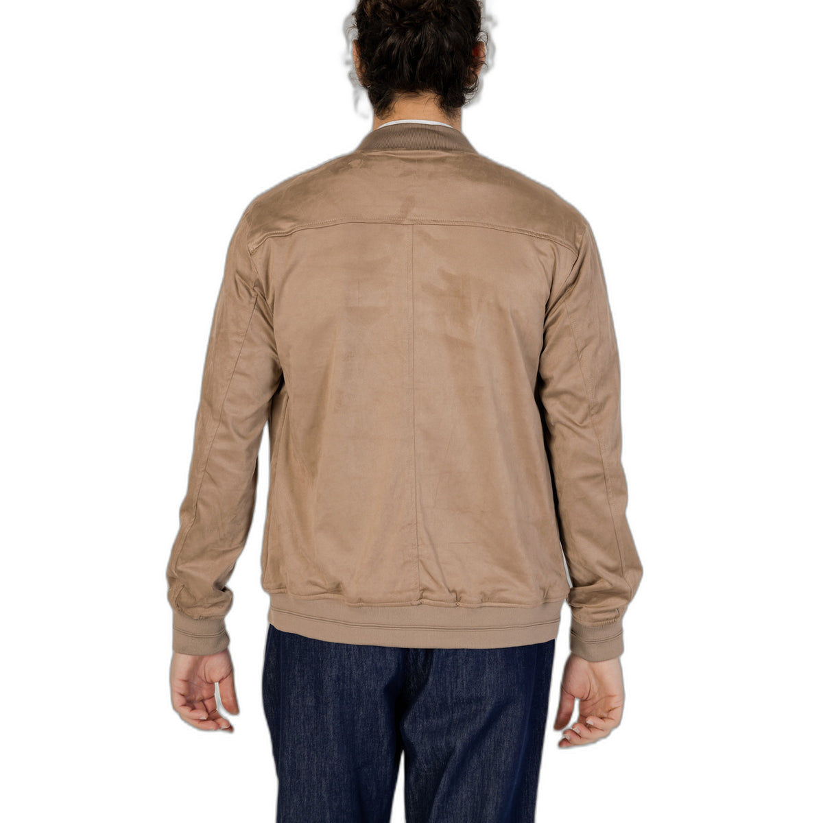 Hamaki-Ho Giubbotto leggero marrone fango; 100% poliestere, collezione primavera/estate, tessuto tecnico ideale per il tempo libero e look casual contemporanei. Vista posteriore