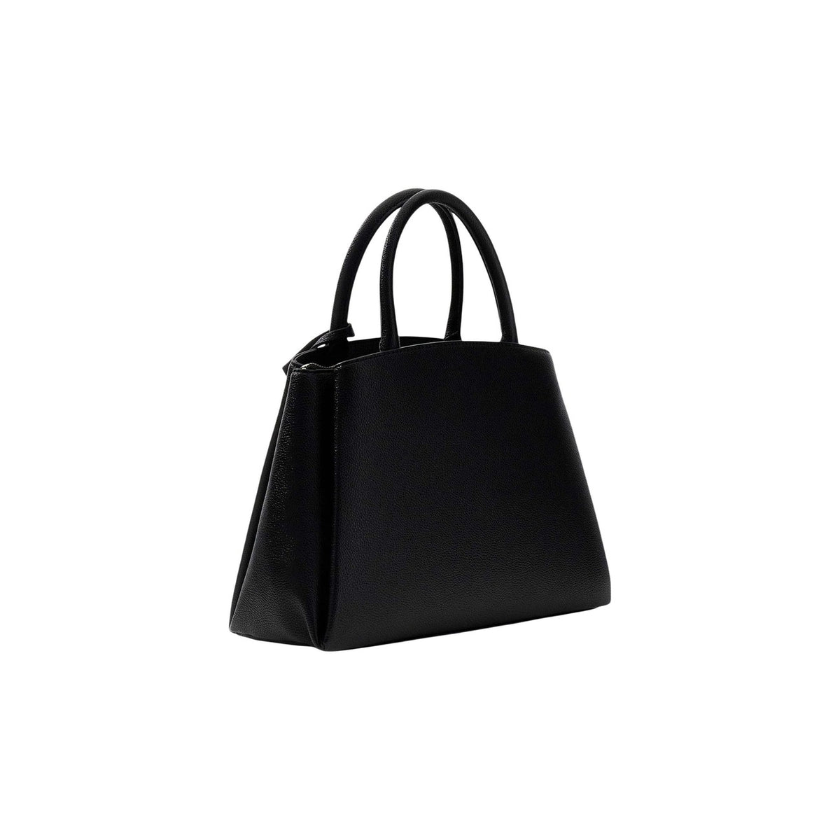 Guess Isola HWBG99 05060, borsa nera media a tre scomparti; doppio manico, charm logato e interni organizzati, uno stile sofisticato ideale per l'uso quotidiano e il business. Vista posteriore