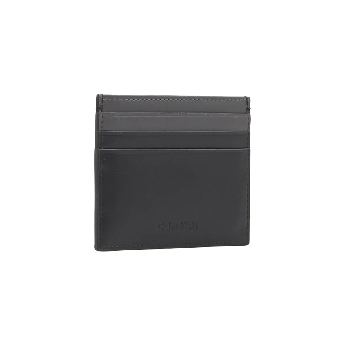 Portacarte in Pelle Calvin Klein; Nero. 100% Vera pelle, scomparti porta tessere, tasca con cerniera, logo in rilievo. Profilo ultra-slim (0,5 cm), stile minimal e funzionale 4 stagioni.