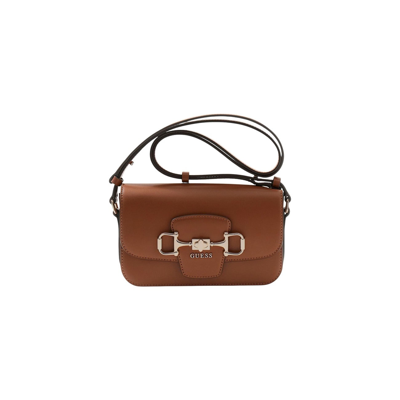Borsa a tracolla Janie Logo Marrone con finiture oro. COMPOSIZIONE PRINCIPALE DEL TESSUTO: 100% Poliuretano.
Non lavare.
Conservare nella borsa antipolvere fornita.
Seguire le istruzioni sull'etichetta per la corretta cura di questo accessorio.