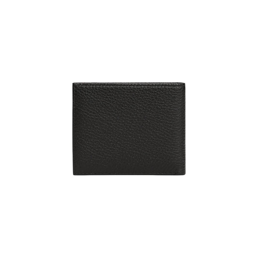 Tommy Hilfiger Central Mini CC Wallet; 100% pelle martellata, slim design, scomparti carte. L'accessorio essenziale e iconico per l'uomo moderno. Vista posteriore