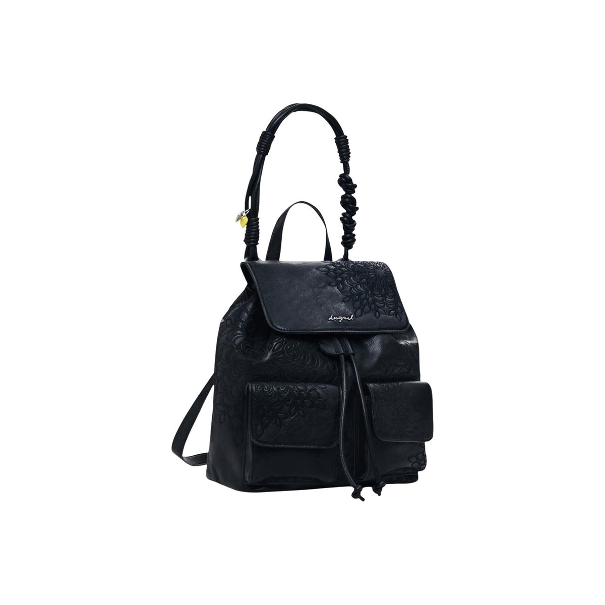 zaino Desigual nero con motivi floreali