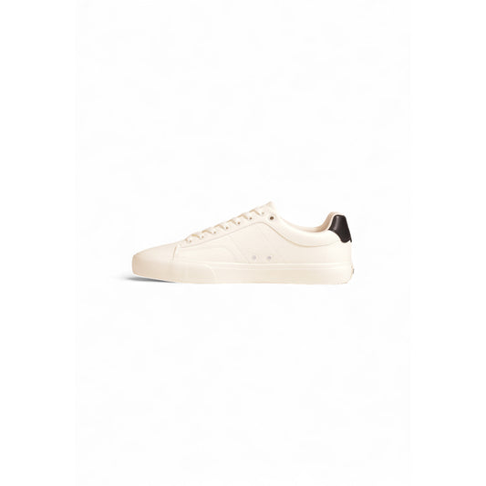 Boss Sneakers Uomo Bianche con Lacci Suola Gomma - Sneakers Pelle Sportive
