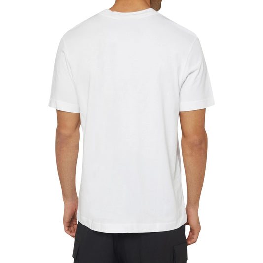 Calvin Klein Jeans T-shirt Uomo Bianca Maniche Corte Scollo Tondo - T-shirt Cotone