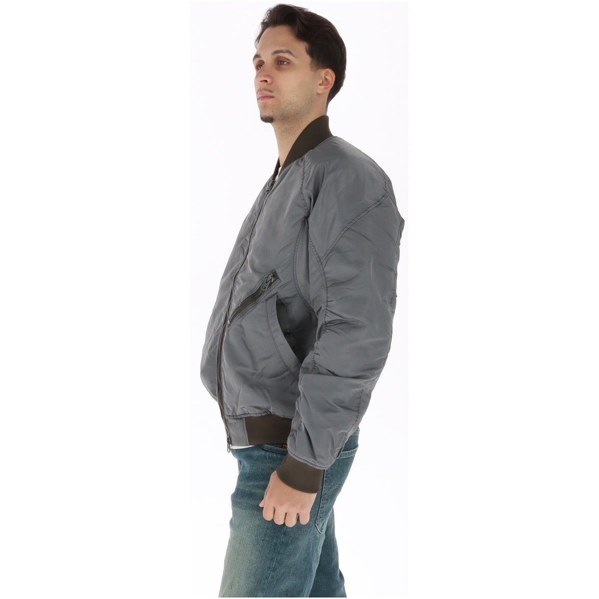 Bomber grigio uomo G-Star – Giubbotto leggero imbottito GA-1 D28332-D192.