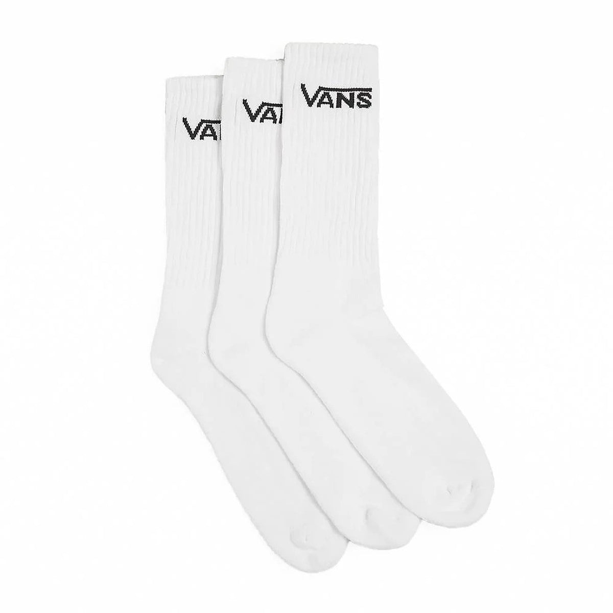 Calzettoni uomo Vans Classic bianchi – Calze spugna alte con logo pak da 3 VN000QBVWHT1.