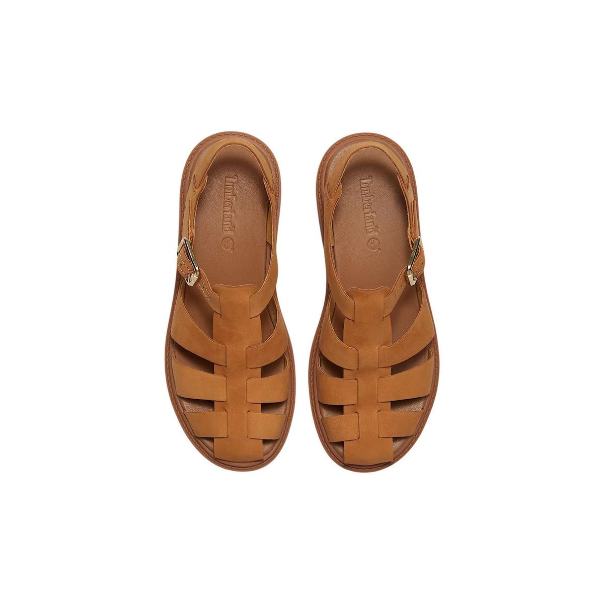 Timberland Stone Street Fisherman Sandal, giallo; pelle Premium, suola plateau chunky, fibbia regolabile, comfort OrthoLite®. Il sandalo Fisherman grintoso e iconico. Vista dall’alto