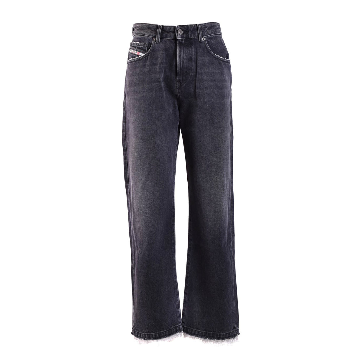 Diesel Jeans Donna Neri con Zip Bottone Tasche Anteriori Posteriori in Cotone 98% Elastan 2% Autunno/Inverno V_29197