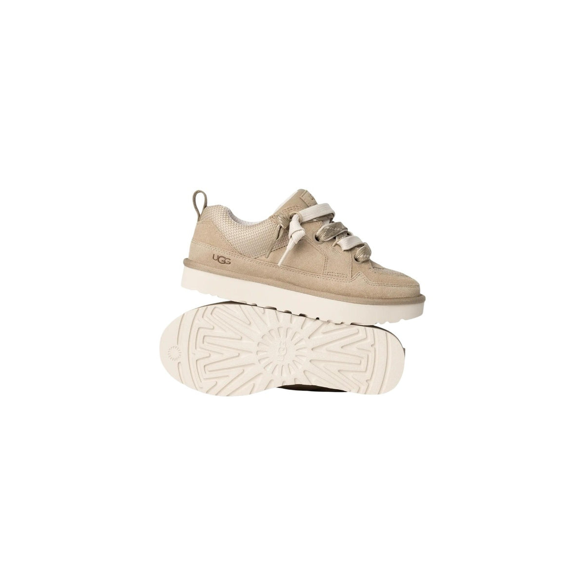 Sneakers Ugg donna beige scarpe basse sportive - vista frontale