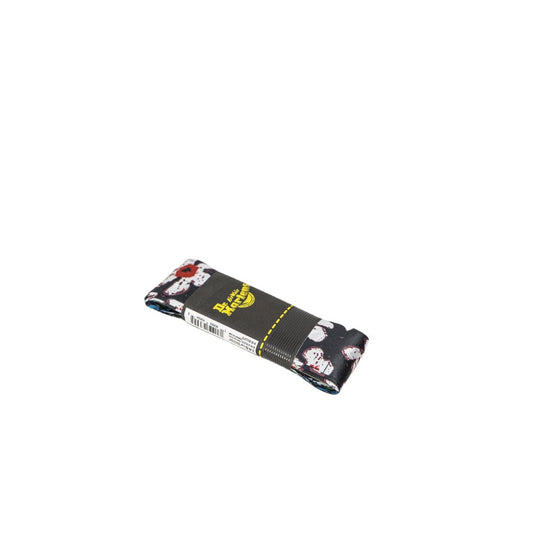 Lacci Dr. Martens Flower; Nero/Floreale. Lunghezza 140 cm, 100% poliestere durevole. Design floreale all-over, ideali per stivali 8-10 fori. Accessorio iconico per personalizzazione creativa. Vista chiusa