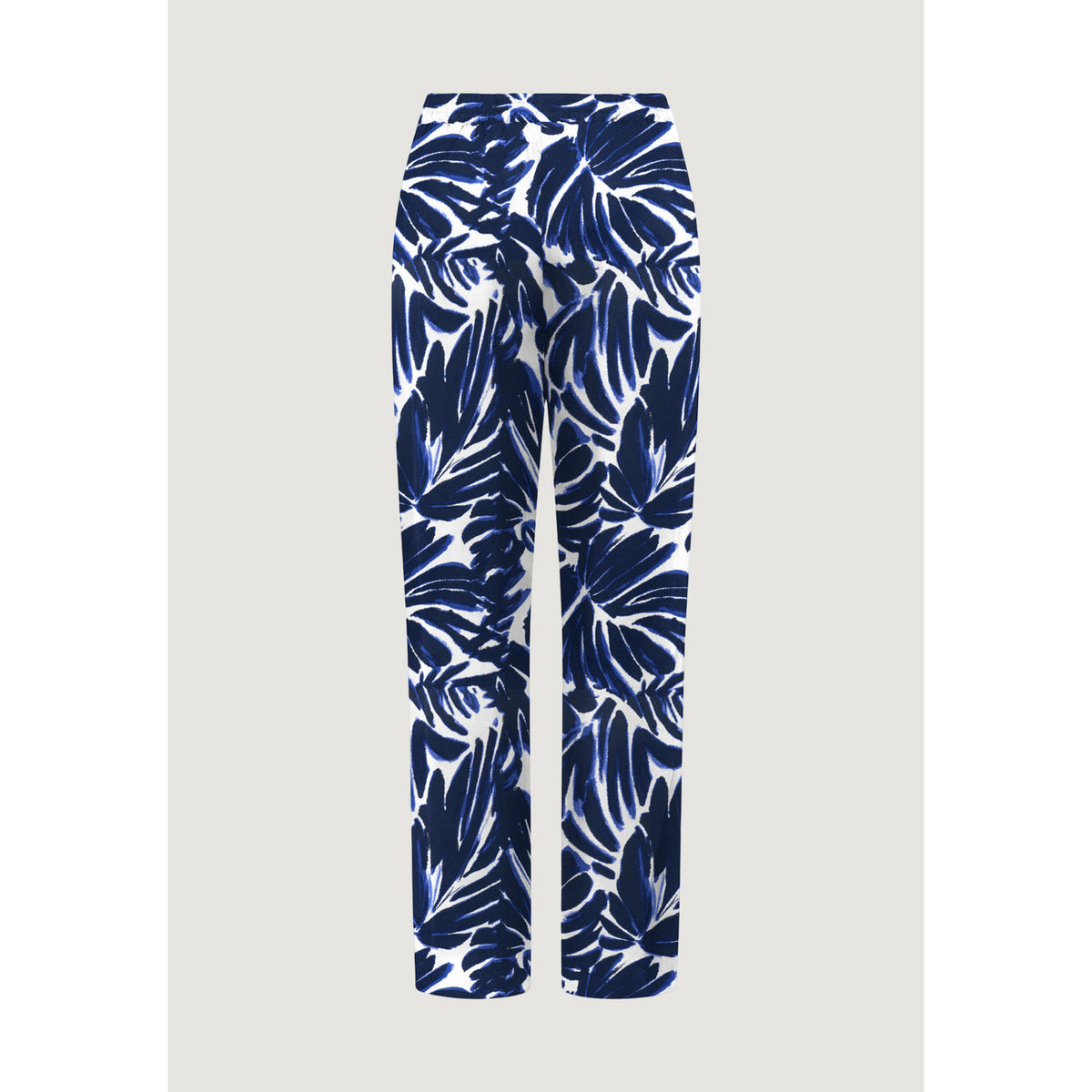 Pantaloni Palazzo Only; Stampa a Foglie. 100% Viscosa, gamba ampia, cintura coordinata inclusa. Tessuto fresco e traspirante. Look casual-raffinato per la Primavera/Estate. Vista stesa