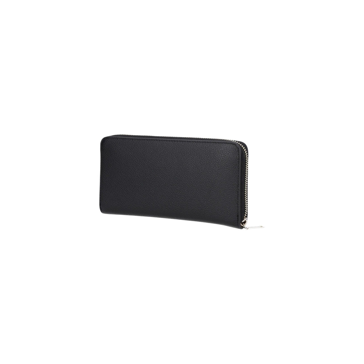 Portafoglio nero Valentino Bags Doris RE, formato grande con chiusura zip-around e logo dorato in rilievo; capiente e resistente, ideale per un'organizzazione completa in borsa. Vista posteriore