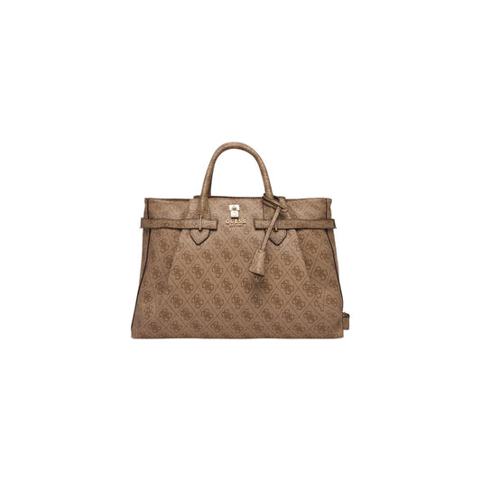 Borsa Guess donna beige 100% poliuretano 38x27x13 cm - vista frontale