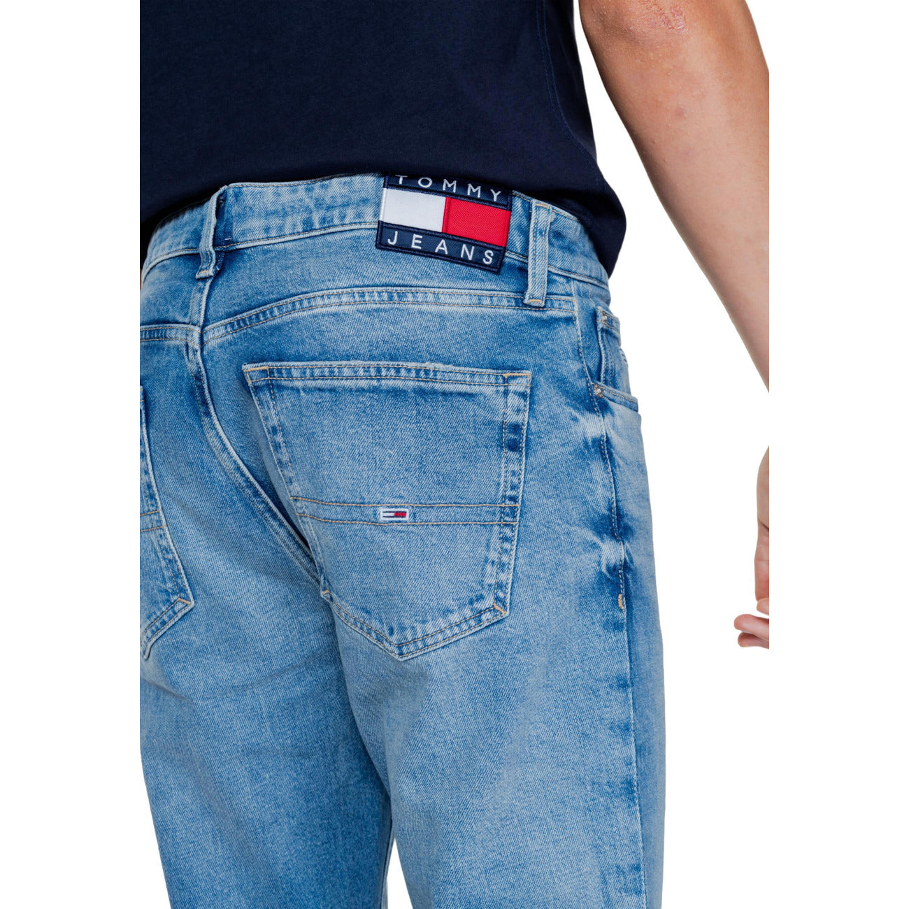 Tommy Hilfiger Jeans Jeans Uomo Blu Cotone 99% Lycra 1% Autunno Inverno DM0DM19346