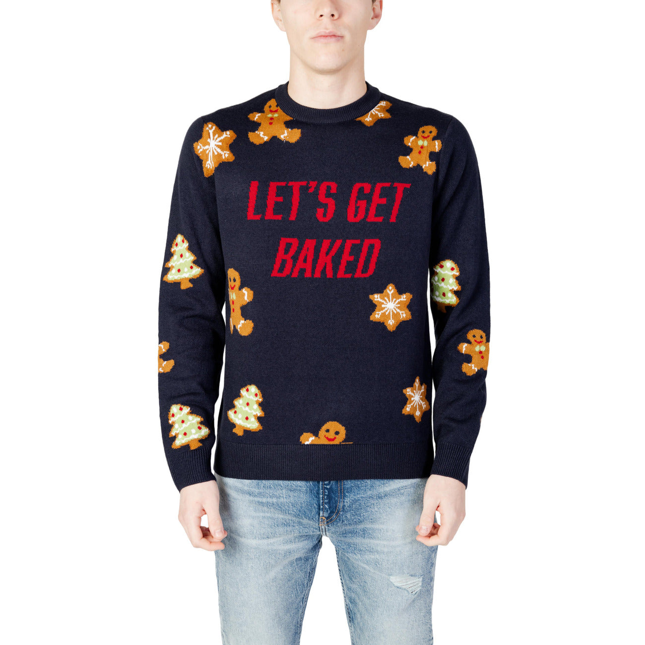 Only & Sons Maglia Uomo Rosso Manica Lunga Acrilico 100% Autunno Inverno 22027279