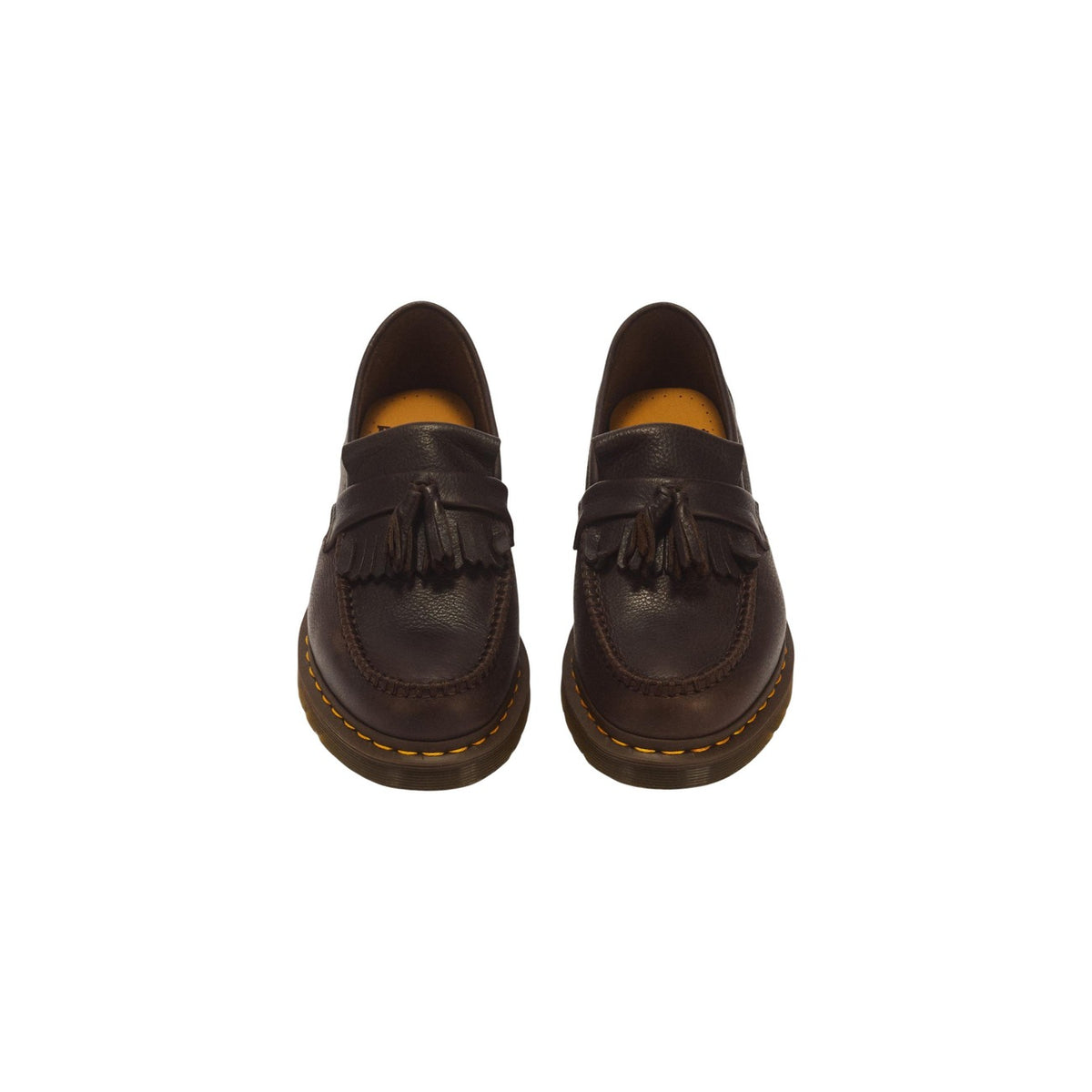 Mocassini uomo Dr. Martens Adrian marroni – Mocassini con nappe in pelle martellata 31997200.