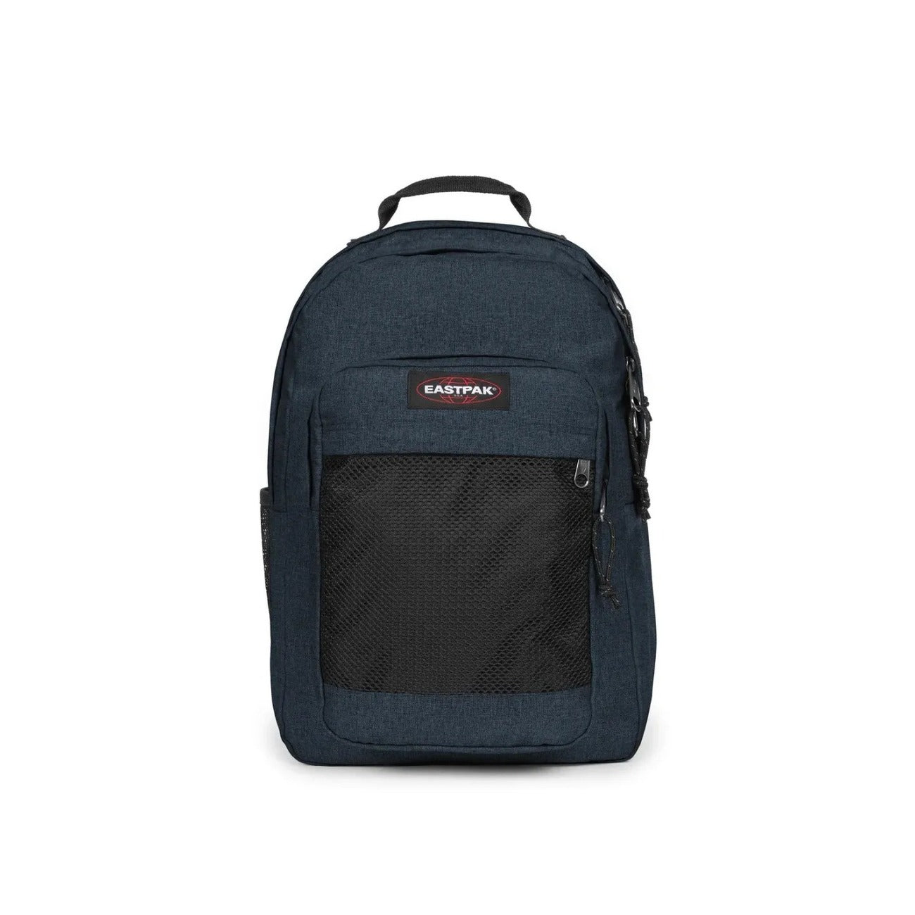 Zaino Eastpak Blu scuro; Dimensioni 29x44x28 cm. Doppio comparto con apertura a U, tasca laptop 16 pollici e portaborraccia. Organizer integrato e schienale trapuntato, stile casual-studio