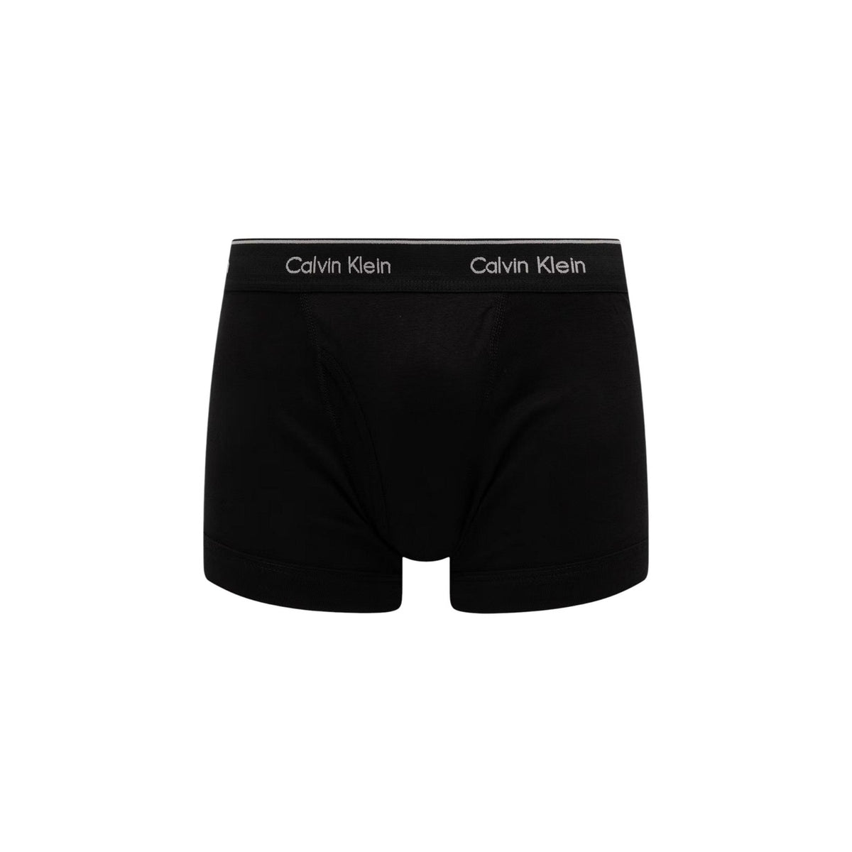 Boxer Uomo Neri Calvin Klein Trunk (Pacco da 5); Tessuto 100% cotone traspirante con vita elastica regular logata in colorazioni assortite. Modello intimo aderente a tinta unita, stile casual essentials 4 stagioni. Bordo nero