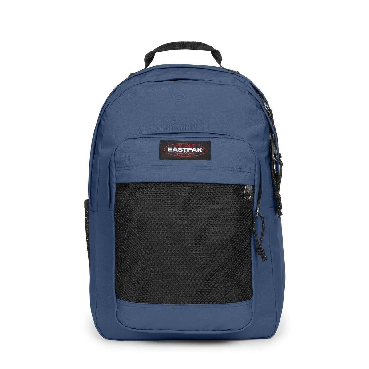 Zaino Eastpak Blu; Dimensioni 29x44x28 cm. Doppio comparto con apertura a U, tasca laptop 16 pollici e portaborraccia. Organizer integrato e schienale trapuntato, stile casual-studio