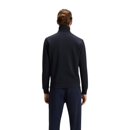 Boss Felpa Uomo Blu Maniche Lunghe - Felpa Cotone