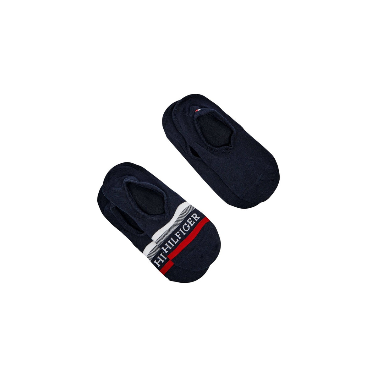 Pack 2 Paia Fantasmini Tommy Hilfiger; blu. 65% Cotone, 33% Poliammide, 2% Elastan. Punta e retro rinforzati, cuciture piatte, traspiranti. Stile casual premium.